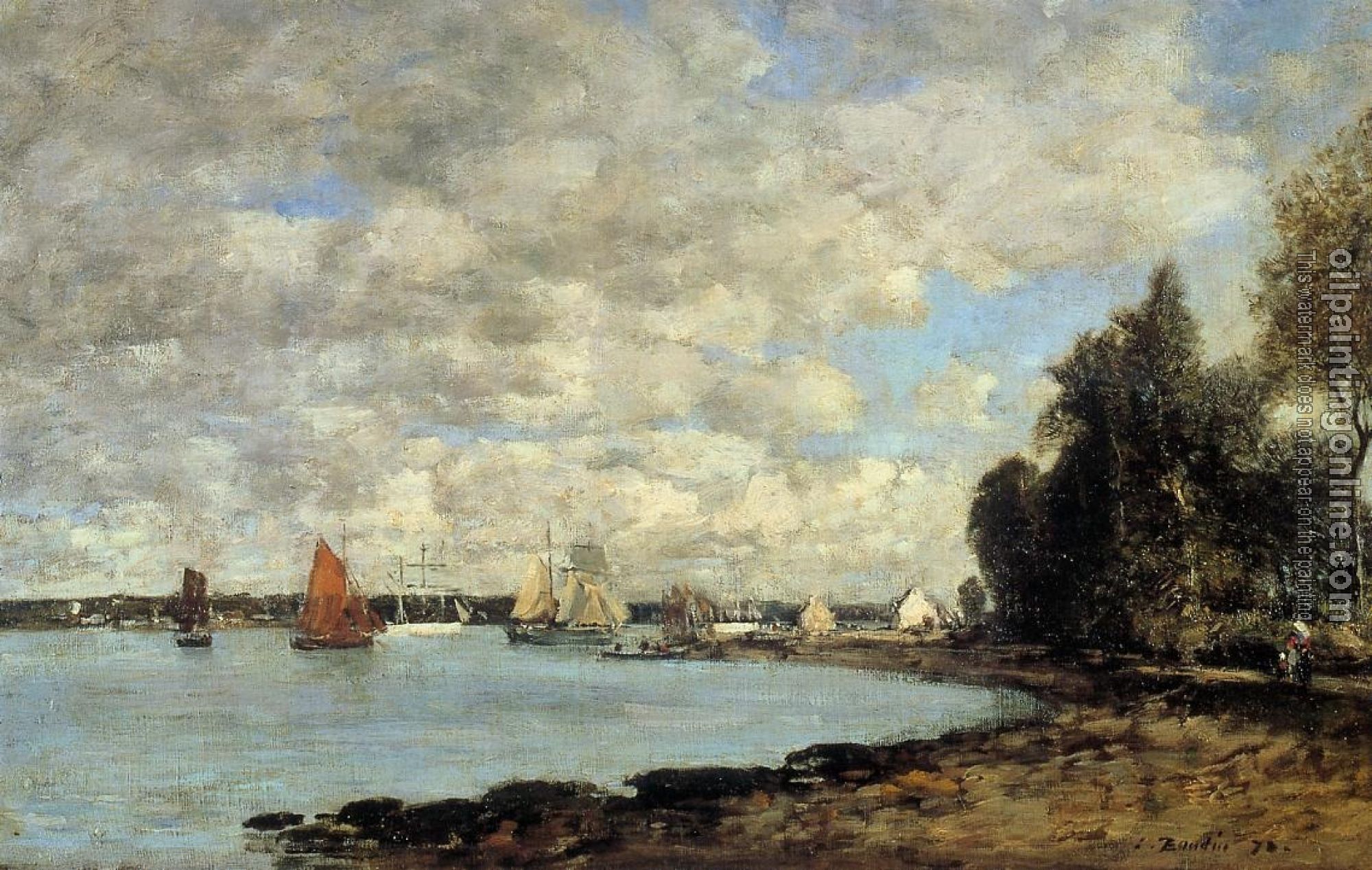 Boudin, Eugene - Bay of Plougastel